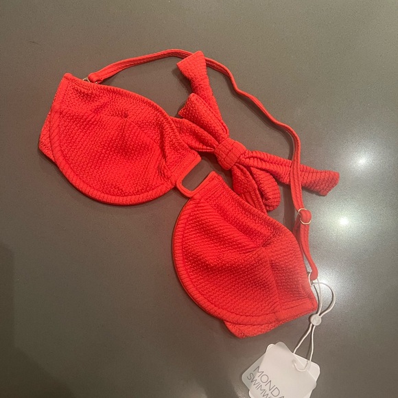 Monday Swimwear Other - Monday Swimwear - Cala Conta Top - Sangria Crinkle - S